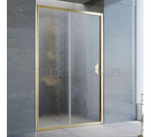 Душевая дверь в нишу Vegas Glass ZP 120 09 02 профиль золото, стекло шиншилла