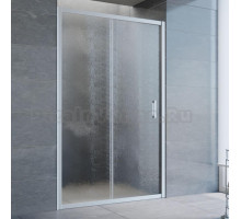 Душевая дверь в нишу Vegas Glass ZP 125 07 02 профиль матовый хром, стекло шиншилла