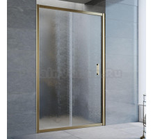 Душевая дверь в нишу Vegas Glass ZP 125 05 02 профиль бронза, стекло шиншилла