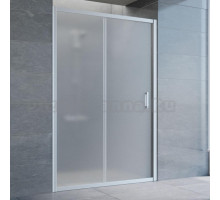 Душевая дверь в нишу Vegas Glass ZP 130 07 10 профиль матовый хром, стекло сатин