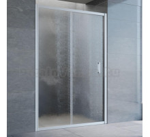 Душевая дверь в нишу Vegas Glass ZP 130 07 02 профиль матовый хром, стекло шиншилла