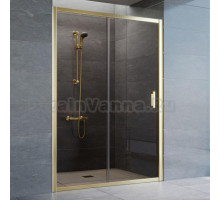 Душевая дверь в нишу Vegas Glass ZP 135 09 05 профиль золото, стекло бронза