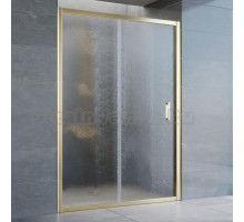 Душевая дверь в нишу Vegas Glass ZP 135 09 02 профиль золото, стекло шиншилла