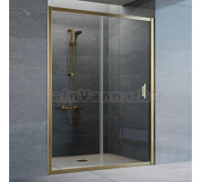 Душевая дверь в нишу Vegas Glass ZP 140 05 01 профиль бронза, стекло прозрачное