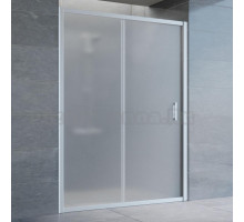 Душевая дверь в нишу Vegas Glass ZP 140 07 10 профиль матовый хром, стекло сатин