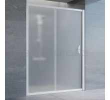 Душевая дверь в нишу Vegas Glass ZP 140 01 10 профиль белый, стекло сатин