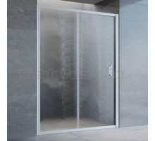 Душевая дверь в нишу Vegas Glass ZP 140 07 02 профиль матовый хром, стекло шиншилла