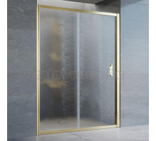 Душевая дверь в нишу Vegas Glass ZP 140 09 02 профиль золото, стекло шиншилла