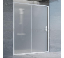 Душевая дверь в нишу Vegas Glass ZP 150 01 10 профиль белый, стекло сатин