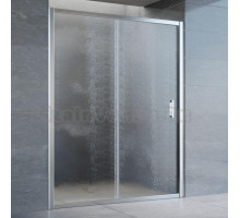 Душевая дверь в нишу Vegas Glass ZP 150 08 02 профиль глянцевый хром, стекло шиншилла
