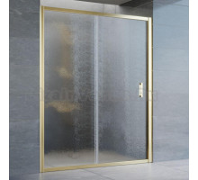 Душевая дверь в нишу Vegas Glass ZP 150 09 02 профиль золото, стекло шиншилла