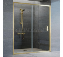 Душевая дверь в нишу Vegas Glass ZP 160 09 01 профиль золото, стекло прозрачное