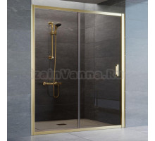 Душевая дверь в нишу Vegas Glass ZP 160 09 05 профиль золото, стекло бронза