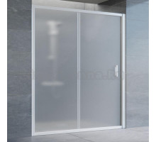 Душевая дверь в нишу Vegas Glass ZP 160 01 10 профиль белый, стекло сатин