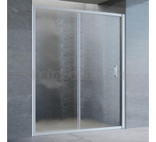 Душевая дверь в нишу Vegas Glass ZP 160 07 02 профиль матовый хром, стекло шиншилла