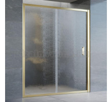 Душевая дверь в нишу Vegas Glass ZP 160 09 02 профиль золото, стекло шиншилла