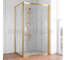 Душевой уголок Vegas Glass ZP+ZPV 100*70 09 01 профиль золото, стекло прозрачное
