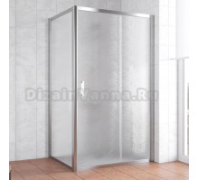 Душевой уголок Vegas Glass ZP+ZPV 100*90 08 02 профиль глянцевый хром, стекло шиншилла