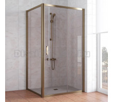 Душевой уголок Vegas Glass ZP+ZPV 100*100 05 05 профиль бронза, стекло бронза