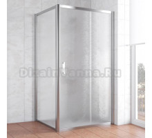 Душевой уголок Vegas Glass ZP+ZPV 100*100 08 02 профиль глянцевый хром, стекло шиншилла