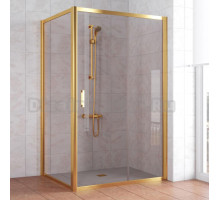 Душевой уголок Vegas Glass ZP+ZPV 120*100 09 05 профиль золото, стекло бронза