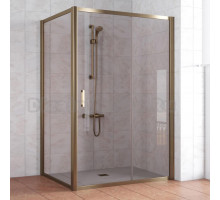 Душевой уголок Vegas Glass ZP+ZPV 130*100 05 05 профиль бронза, стекло бронза