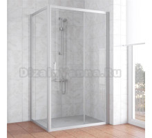 Душевой уголок Vegas Glass ZP+ZPV 110*70 07 01 профиль матовый хром, стекло прозрачное