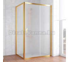 Душевой уголок Vegas Glass ZP+ZPV 110*70 09 10 профиль золото, стекло сатин