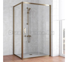 Душевой уголок Vegas Glass ZP+ZPV 120*70 05 01 профиль бронза, стекло прозрачное
