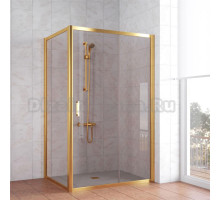 Душевой уголок Vegas Glass ZP+ZPV 120*70 09 05 профиль золото, стекло бронза