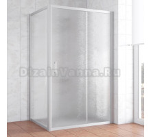 Душевой уголок Vegas Glass ZP+ZPV 120*70 07 02 профиль матовый хром, стекло шиншилла