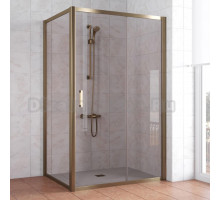 Душевой уголок Vegas Glass ZP+ZPV 130*70 05 05 профиль бронза, стекло бронза