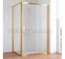 Душевой уголок Vegas Glass ZP+ZPV 130*70 09 10 профиль золото, стекло сатин