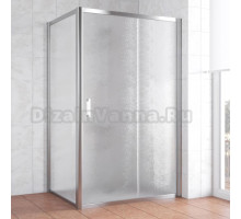 Душевой уголок Vegas Glass ZP+ZPV 130*70 08 02 профиль глянцевый хром, стекло шиншилла