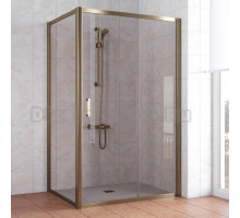 Душевой уголок Vegas Glass ZP+ZPV 120*80 05 05 профиль бронза, стекло бронза