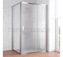 Душевой уголок Vegas Glass ZP+ZPV 130*80 08 02 профиль глянцевый хром, стекло шиншилла