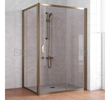 Душевой уголок Vegas Glass ZP+ZPV 140*80 05 05 профиль бронза, стекло бронза