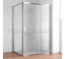 Душевой уголок Vegas Glass ZP+ZPV 140*80 08 02 профиль глянцевый хром, стекло шиншилла