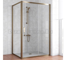 Душевой уголок Vegas Glass ZP+ZPV 120*90 05 01 профиль бронза, стекло прозрачное