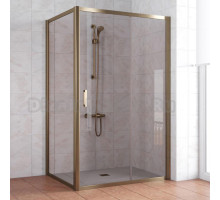 Душевой уголок Vegas Glass ZP+ZPV 120*90 05 05 профиль бронза, стекло бронза