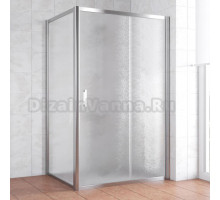 Душевой уголок Vegas Glass ZP+ZPV 120*90 08 02 профиль глянцевый хром, стекло шиншилла
