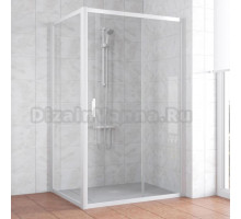 Душевой уголок Vegas Glass ZP+ZPV 130*90 01 01 профиль белый, стекло прозрачное