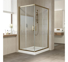 Душевой уголок Vegas Glass ZA-F 100*80 05 01 профиль бронза, стекло прозрачное