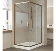 Душевой уголок Vegas Glass ZA-F 90*80 05 01 профиль бронза, стекло прозрачное