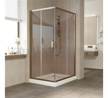 Душевой уголок Vegas Glass ZA-F 90*80 05 05 профиль бронза, стекло бронза