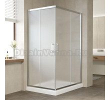 Душевой уголок Vegas Glass ZA-F 110*80 08 10 профиль глянцевый хром, стекло сатин