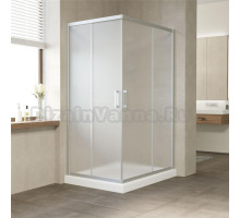 Душевой уголок Vegas Glass ZA-F 110*80 07 10 профиль матовый хром, стекло сатин