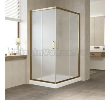 Душевой уголок Vegas Glass ZA-F 110*80 05 10 профиль бронза, стекло сатин