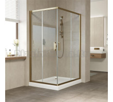 Душевой уголок Vegas Glass ZA-F 100*90 05 01 профиль бронза, стекло прозрачное