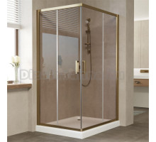Душевой уголок Vegas Glass ZA-F 100*90 05 05 профиль бронза, стекло бронза